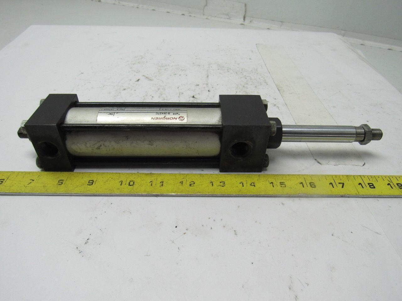 Norgren S-26427C Pneumatic Cylinder 1-1/2" Bore 4" Stroke W/Adjustable Stop