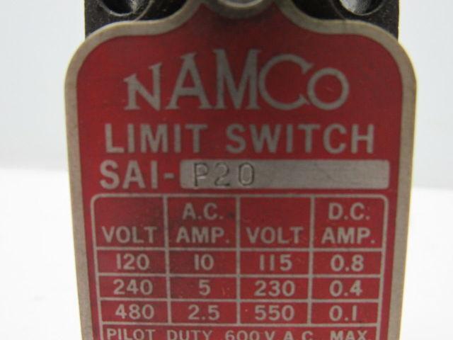 Namco SAI-P20 Limit Switch 600V Max Warranty