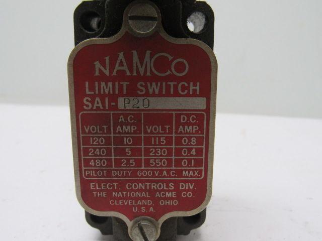 Namco SAI-P20 Limit Switch 600V Max Warranty