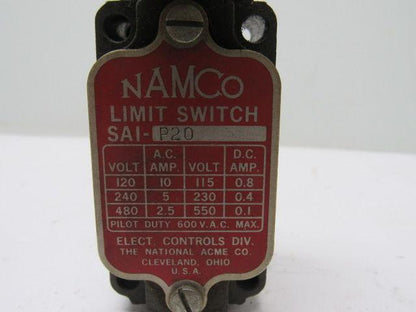 Namco SAI-P20 Limit Switch 600V Max Warranty