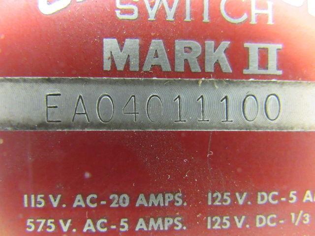 Namco EA04011100 Snap-Lock Limit Switch No Arm New No Box