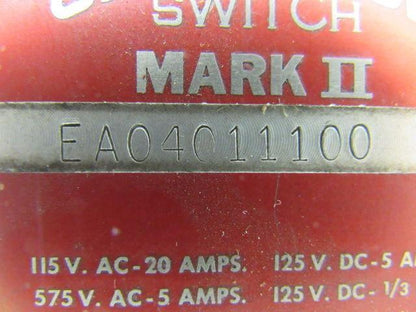 Namco EA04011100 Snap-Lock Limit Switch No Arm New No Box