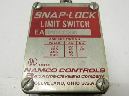 Namco EA04011100 Snap-Lock Limit Switch No Arm New In Box