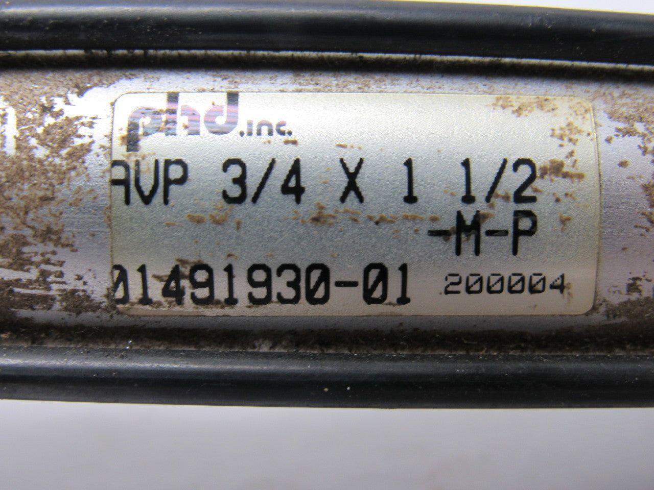phd AVP 3/4X1-1/2-M-P Pneumatic Cylinder 3/4" Bore X 1-1/2" Stroke