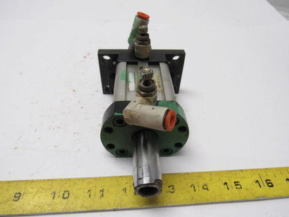 Numatics F1CK-01188-ADA4 Pneumatic Cylinder 1-1/2" Bore X 1-1/2" Stroke