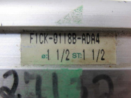 Numatics F1CK-01188-ADA4 Pneumatic Cylinder 1-1/2" Bore X 1-1/2" Stroke