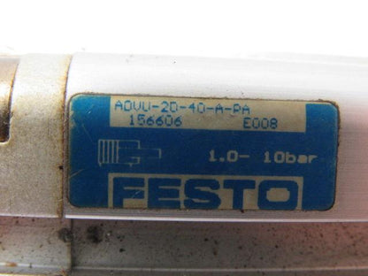 Festo ADVU-20-40-A-PA Pneumatic Cylinder 20mm Bore X 40mm Stroke