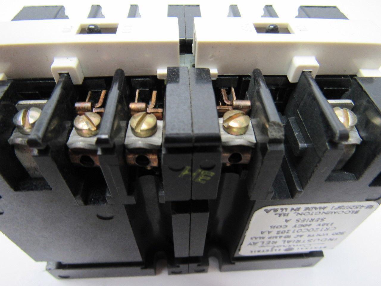 GE General Electric CR120C01 202AA Industrial Relay 1 NO 2 NC Contacts 115V