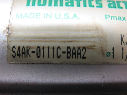 Numatics S4AK-01I1C-BAA2 1-1/2" Bore X 1" Stroke Pneumatic Cylinder
