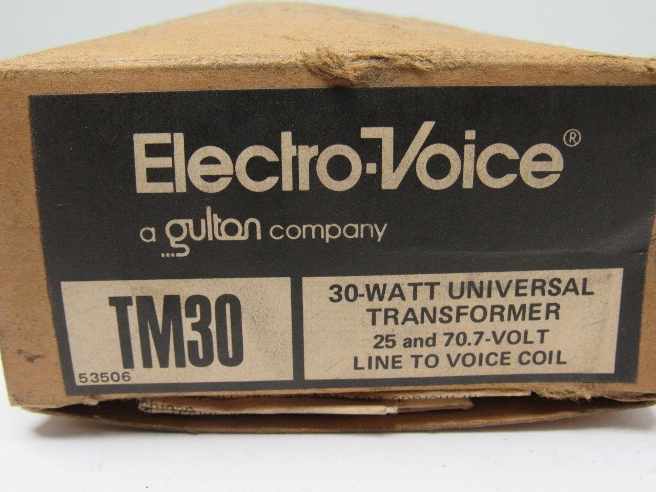 Electro-Voice TM30 Line Matching Transformer (30W @25V) Line to Voice Coil