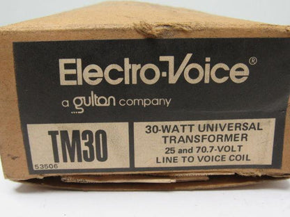 Electro-Voice TM30 Line Matching Transformer (30W @25V) Line to Voice Coil