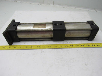 SMC NCA1F250-0325+0175-XC11 2-1/2" Bore X 3-1/2+1-3/4" Stroke Pneumatic Cylinder