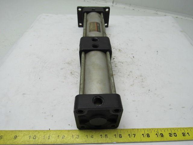 SMC NCA1F250-0325+0175-XC11 2-1/2" Bore X 3-1/2+1-3/4" Stroke Pneumatic Cylinder