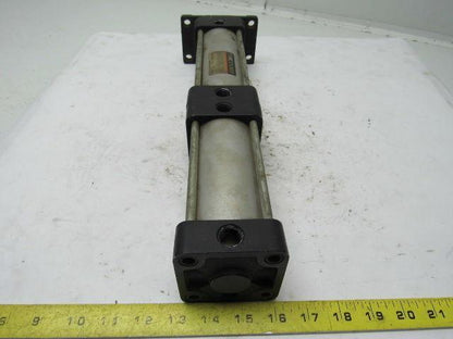 SMC NCA1F250-0325+0175-XC11 2-1/2" Bore X 3-1/2+1-3/4" Stroke Pneumatic Cylinder