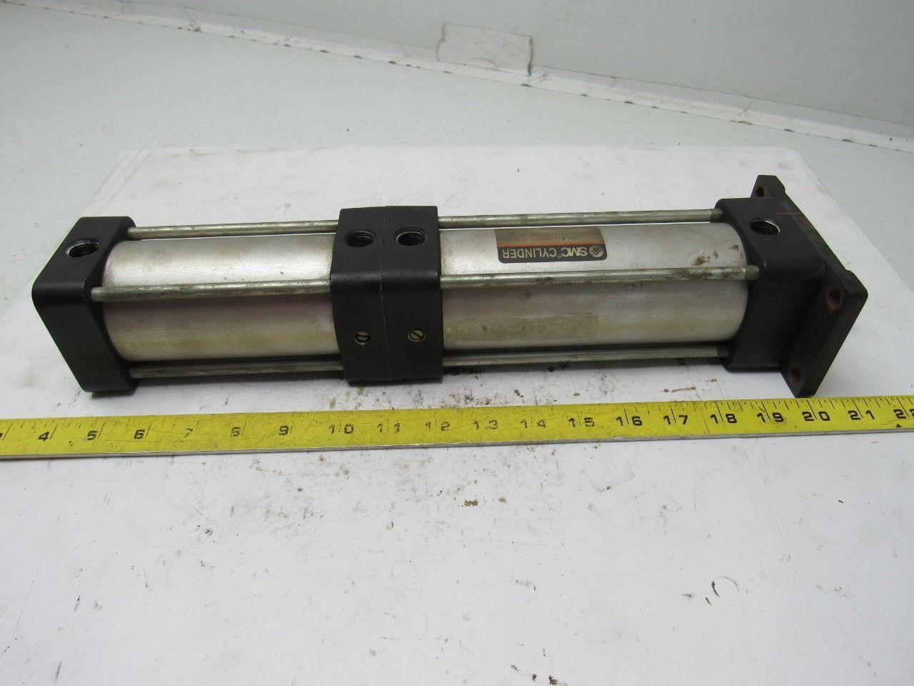 SMC NCA1F250-0325+0175-XC11 2-1/2" Bore X 3-1/2+1-3/4" Stroke Pneumatic Cylinder