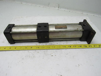 SMC NCA1F250-0325+0175-XC11 2-1/2" Bore X 3-1/2+1-3/4" Stroke Pneumatic Cylinder