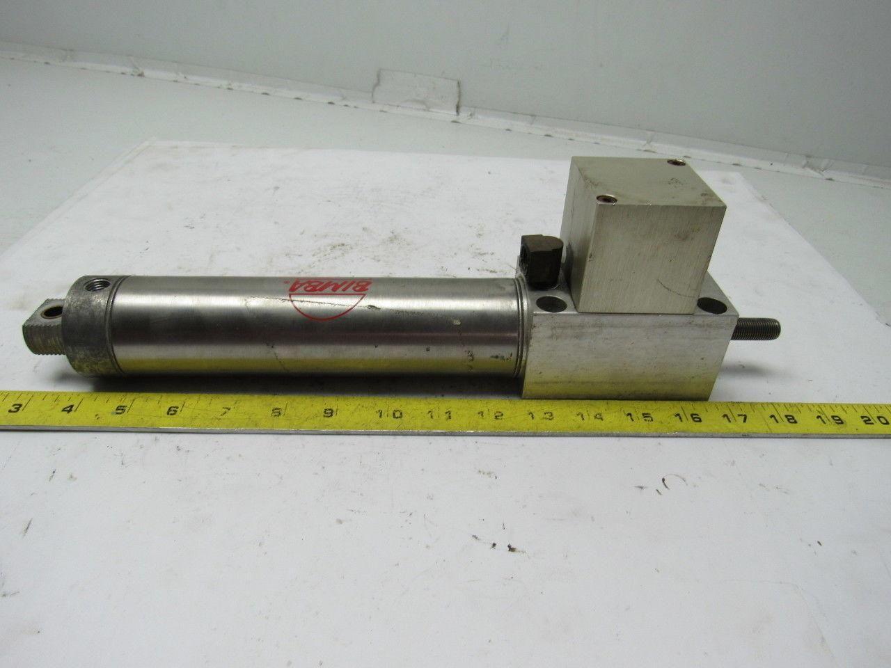 Bimba BFLM-316-DXPW Pneumatic Rod Line Lock Cylinder 2" Bore X 6" Stroke