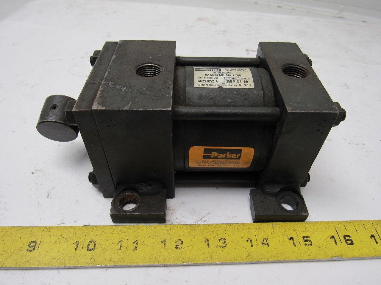 Parker 02.50 C2ANU14A 1.000 Pneumatic Cylinder 2-1/2" Bore X 1" Stroke