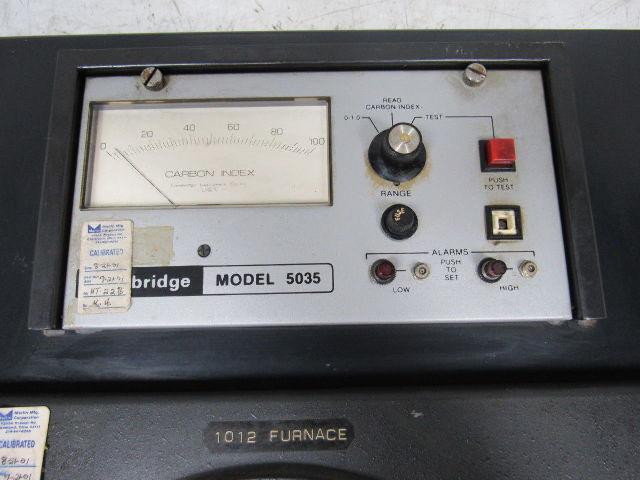 Cambridge/Partlow 5035 Furnace Temp Recording  W/Carbon Index Meter Data Logger