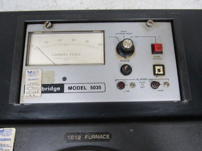 Cambridge/Partlow 5035 Furnace Temp Recording  W/Carbon Index Meter Data Logger