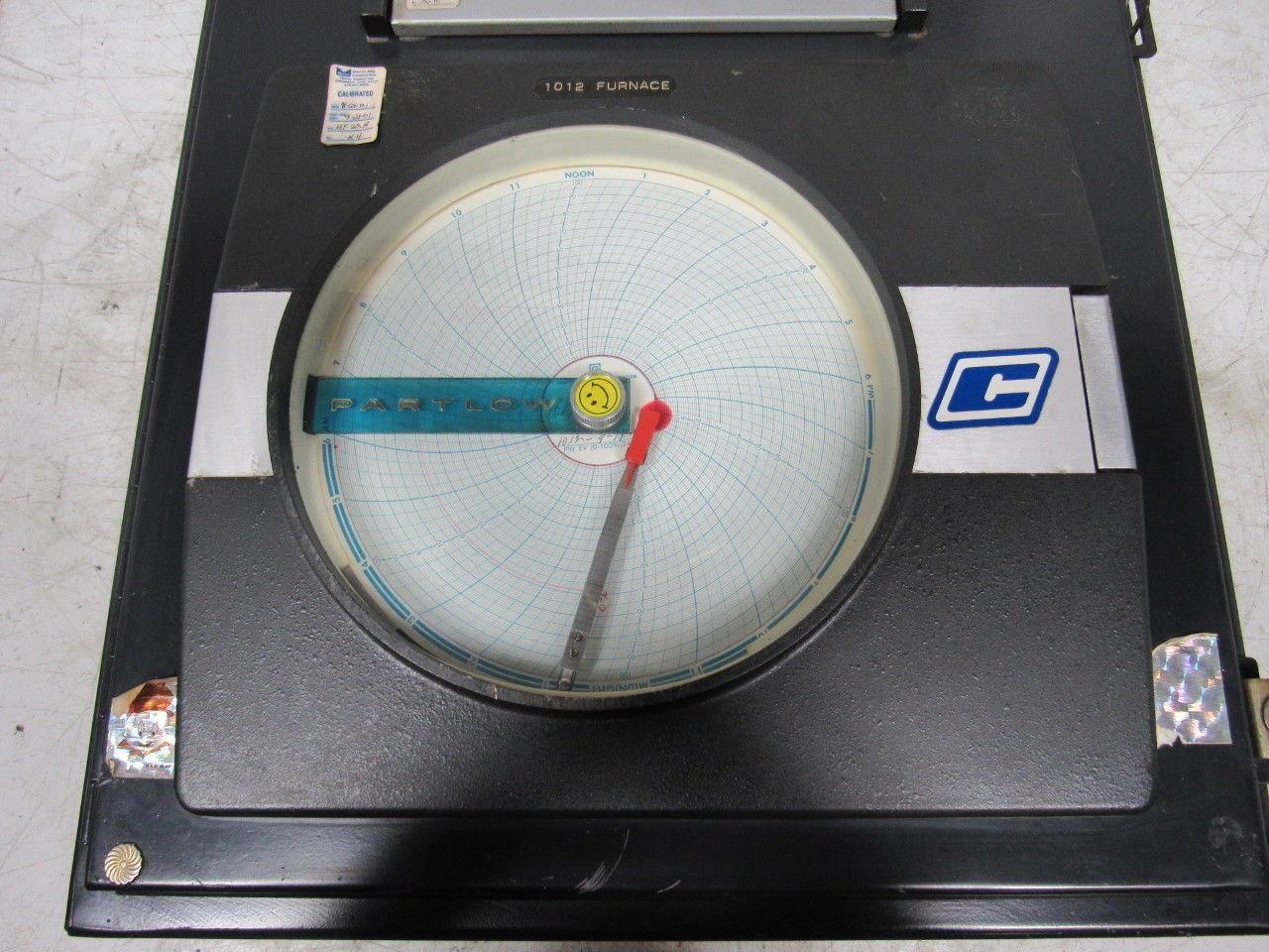 Cambridge/Partlow 5035 Furnace Temp Recording  W/Carbon Index Meter Data Logger