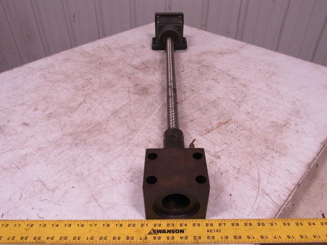 Cincinnati Milacron Sabre 1000 Y Axis Ball Screw W/Nut CNC 38" OAL