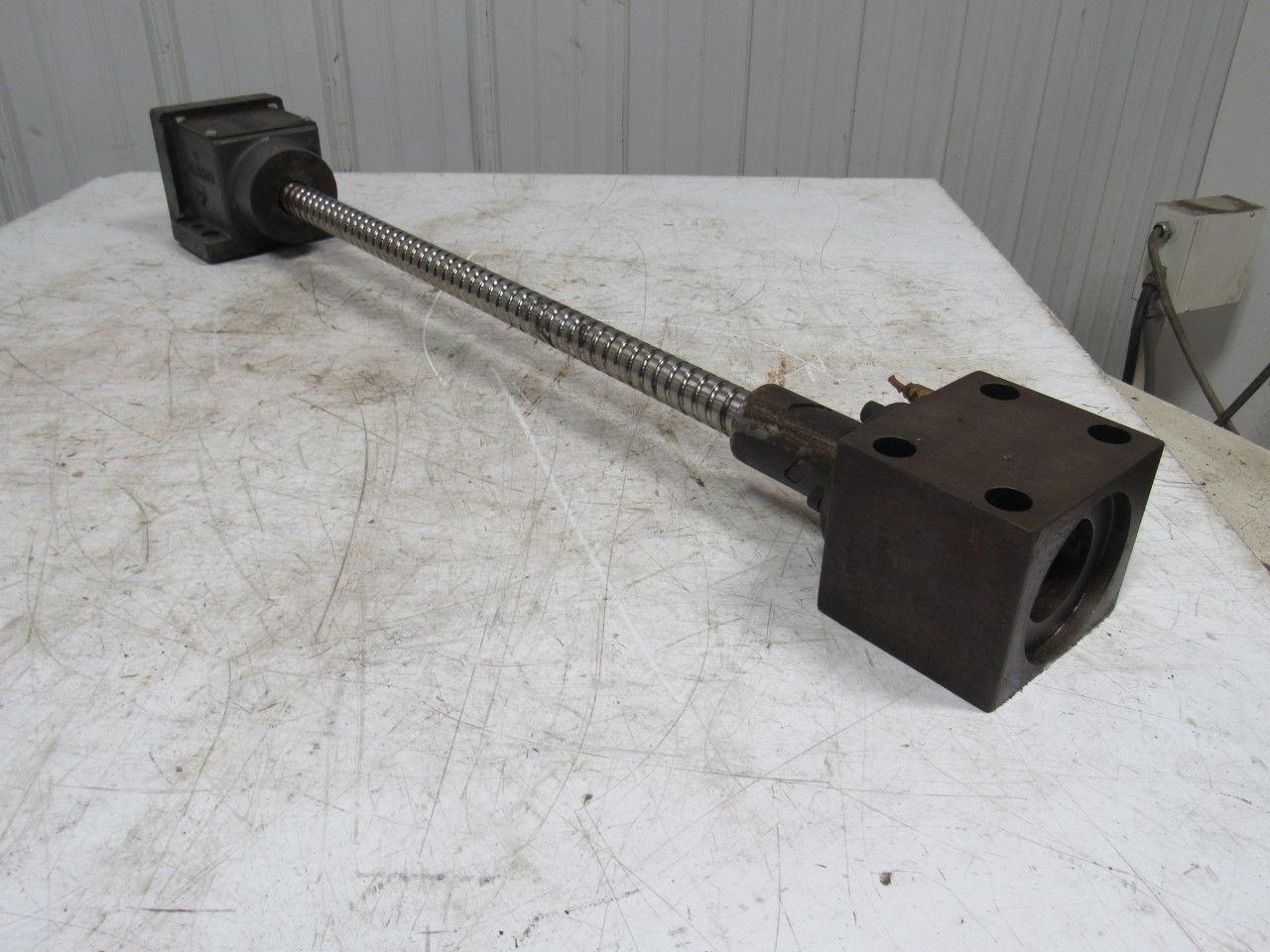 Cincinnati Milacron Sabre 1000 Y Axis Ball Screw W/Nut CNC 38" OAL