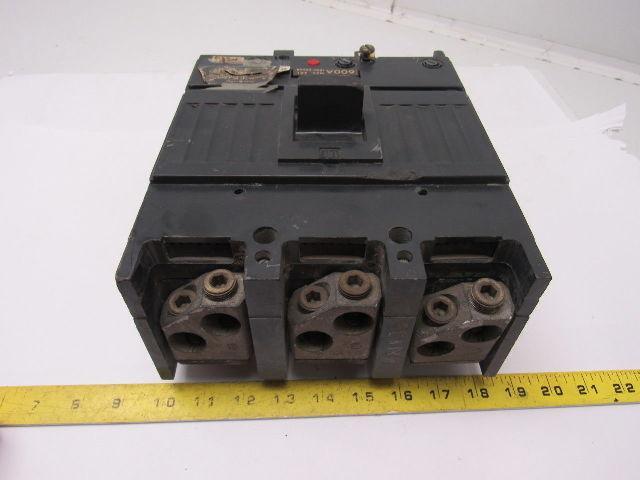 GE General Electric TJK636F000 Molded Case 600A 600V 3 Pole Circuit Breaker