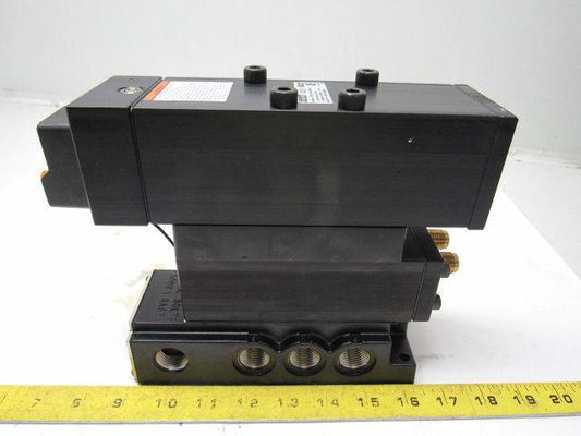 PARKER H3E17BGA53001A 4 Way 5 Position Pneumatic Valve & Pilot ISO5599-2 NOS