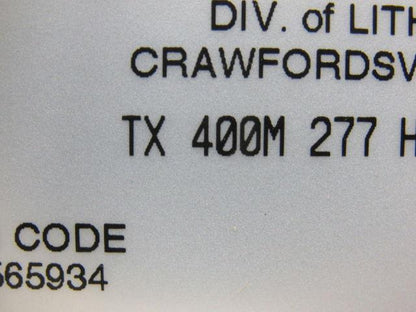 LITHONIA LIGHTING 565934 TX 400M Brown Low Bay Light Ballast Housing 277V