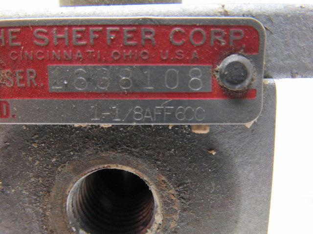 Sheffer 1-1/8AFF6CC Pneumatic Cylinder  1-1/8" Bore X 6" Stroke