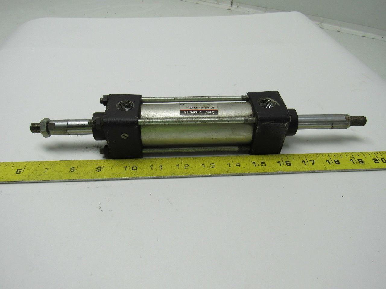 SMC NCA1WR150-UIA980630 Pneumatic Cylinder 1-1/2" Bore X 3" Stroke Double End