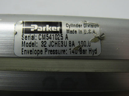 Parker 32 JCHE3U 8A Hydraulic Cylinder 32mm Bore X 100mm Stroke