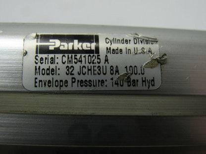Parker 32 JCHE3U 8A Hydraulic Cylinder 32mm Bore X 100mm Stroke