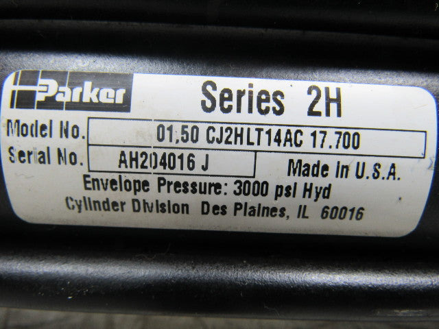 Parker 01.50 CJ2HLTS14AC 17.700 Hydraulic Cylinder 1-1/2" Bore X 13.80" Stroke