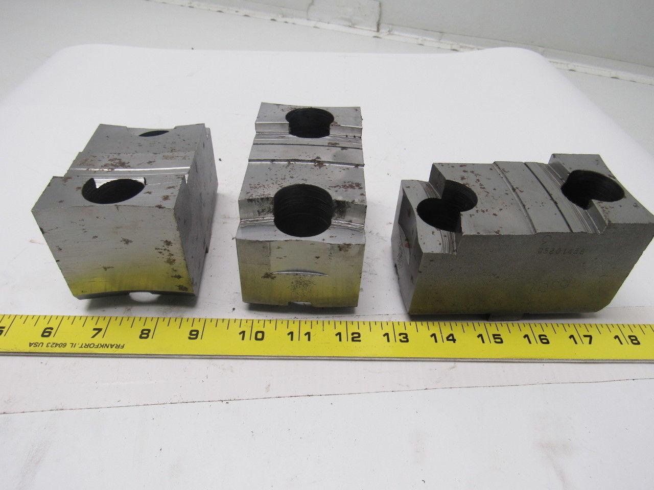 Daco 05-201458 Lathe Chuck Top Jaws 4-7/16" X 2-9/16" X 2-1/2" Lot Of 3