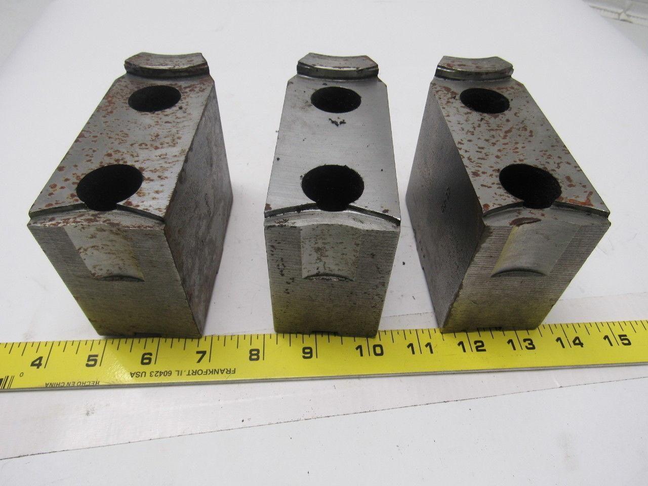 CJ-77 Lathe Chuck Top Jaws 4-3/4" X 3-3/8" X 2" Lot Of 3