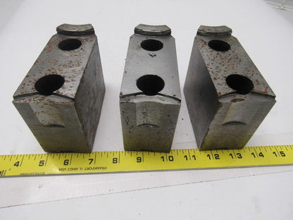 CJ-77 Lathe Chuck Top Jaws 4-3/4" X 3-3/8" X 2" Lot Of 3