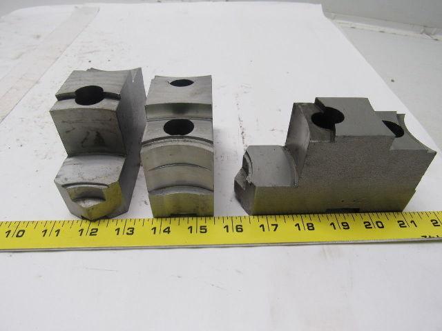 Daco 12KSEH Lathe Chuck Top Jaws 5" X 3" X 1-3/4" Lot Of 3