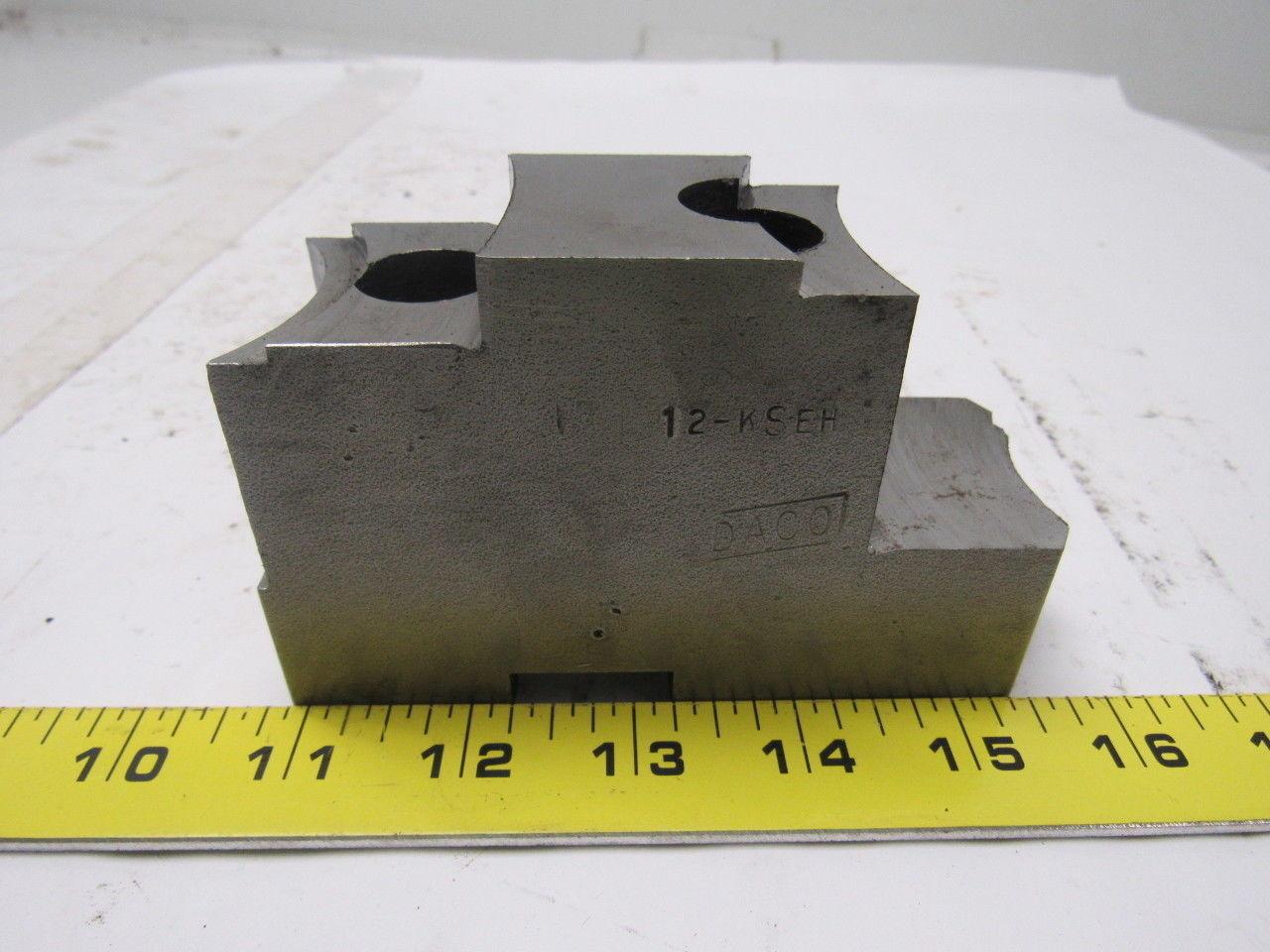 Daco 12KSEH Lathe Chuck Top Jaws 5" X 3" X 1-3/4" Lot Of 3