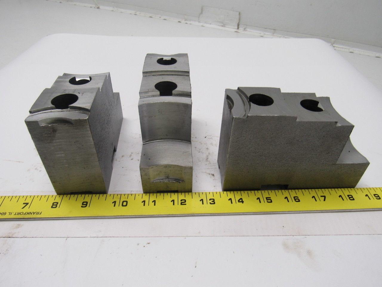 Daco 12KSEH Lathe Chuck Top Jaws 5" X 3-5/16" X 1-3/4" Lot Of 3