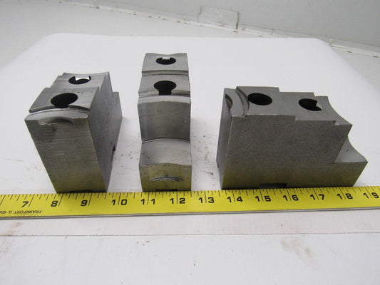 Daco 12KSEH Lathe Chuck Top Jaws 5" X 3-5/16" X 1-3/4" Lot Of 3