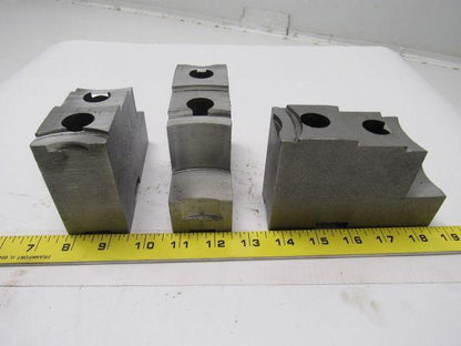 Daco 12KSEH Lathe Chuck Top Jaws 5" X 3-5/16" X 1-3/4" Lot Of 3