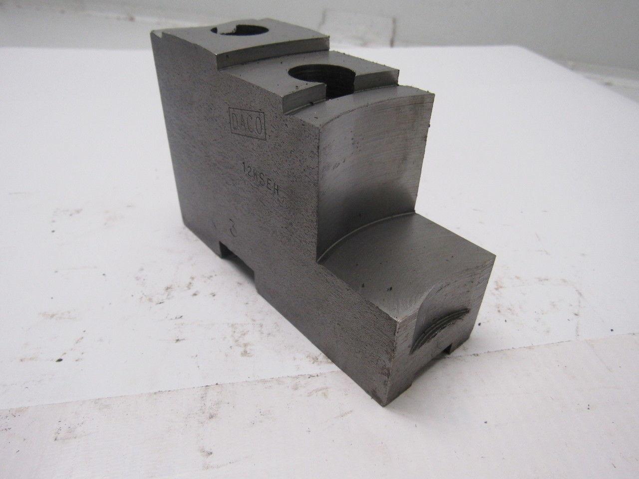 Daco 12KSEH Lathe Chuck Top Jaws 5" X 3-5/16" X 1-3/4" Lot Of 3