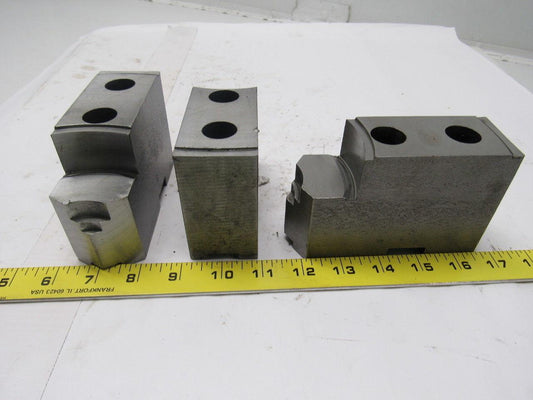 Daco 12KSEH Lathe Chuck Top Jaws 5" X 3-3/16" X 1-3/4" Lot Of 3