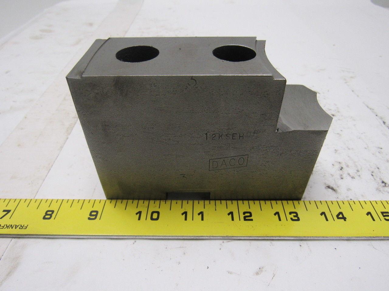 Daco 12KSEH Lathe Chuck Top Jaws 5" X 3-3/16" X 1-3/4" Lot Of 3