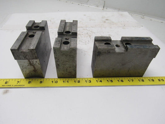 Daco 12KSEH Lathe Chuck Top Jaws 5" X 3-1/2" X 1-3/4" Lot Of 3