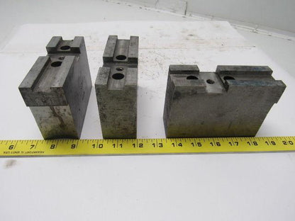 Daco 12KSEH Lathe Chuck Top Jaws 5" X 3-1/2" X 1-3/4" Lot Of 3