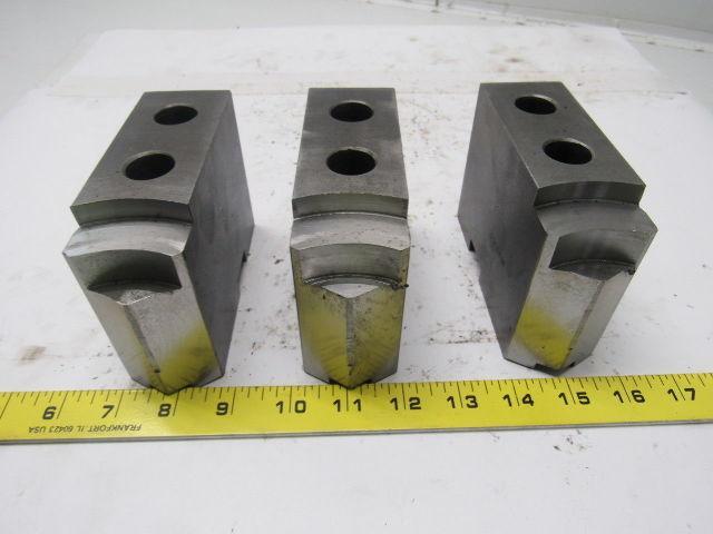 Daco 12KSEHK0P Lathe Chuck Top Jaws 5" X 3-1/2" X 1-3/4" Lot Of 3