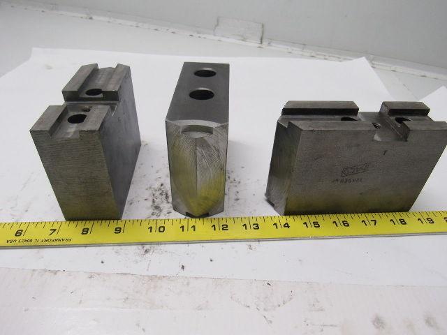 Daco 12KSEH0P Lathe Chuck Top Jaws 5" X 3-1/2" X 1-3/4" Lot Of 3